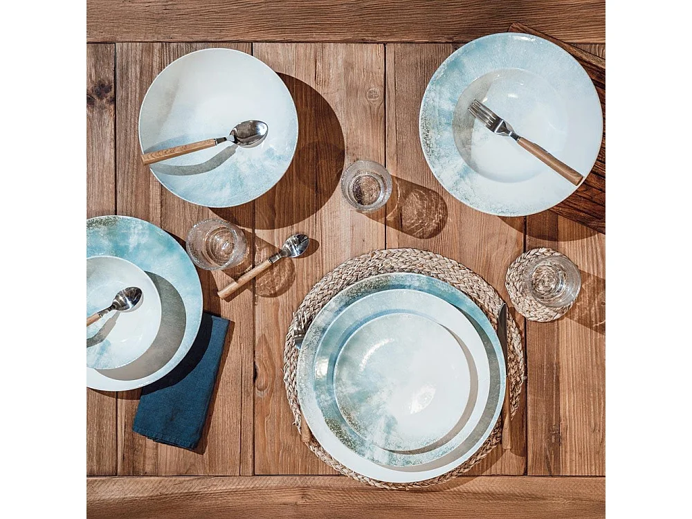 Assiette creuse Islande 22 cm (lot de 6)