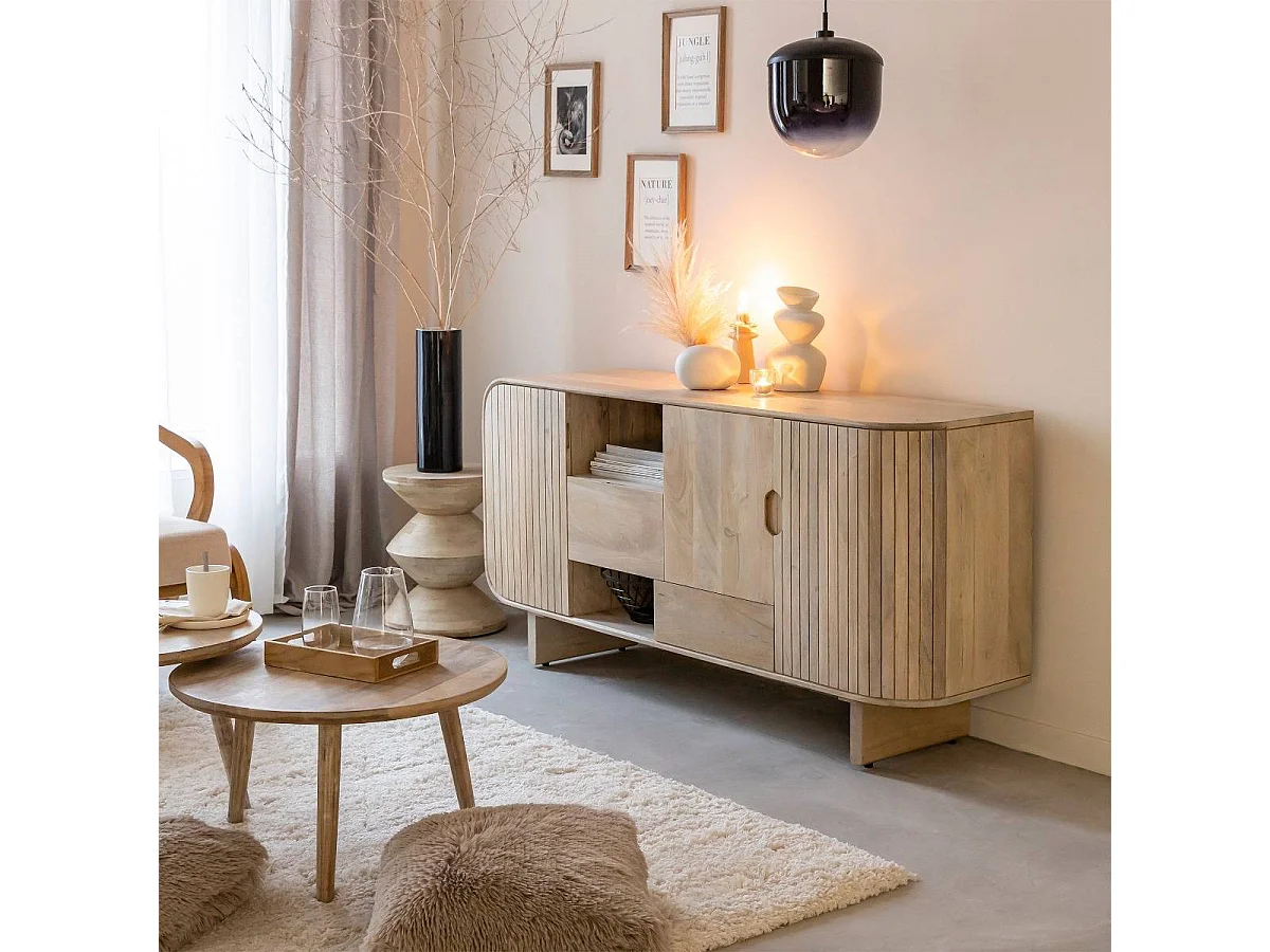 Buffet en bois de manguier Yoni