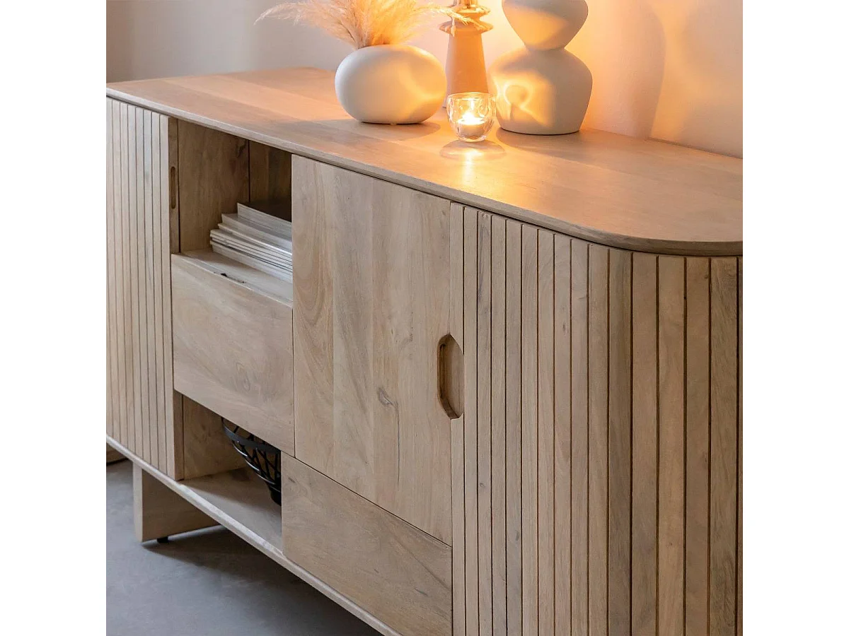 Buffet en bois de manguier Yoni