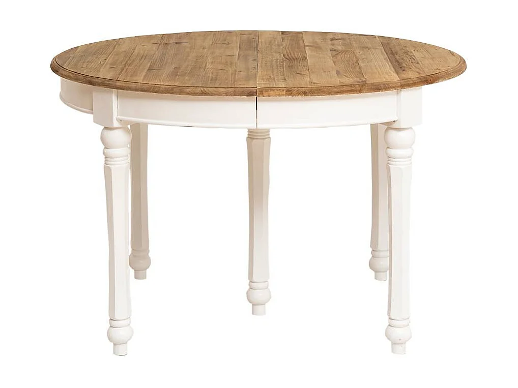 Table à manger en bois recyclé avec allonges Garance