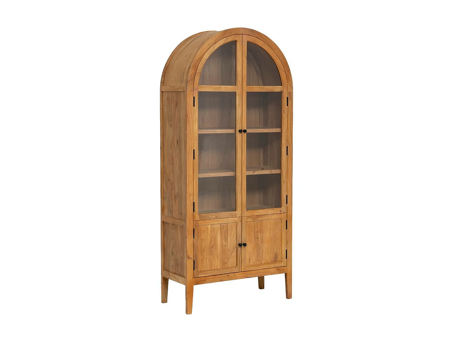 Vitrine en bois d'acacia 4 portes Jo