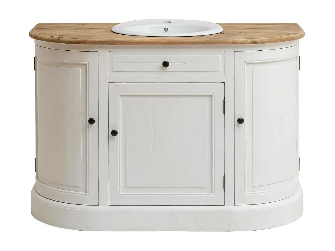 Meuble sous vasque en bois recyclé Garance