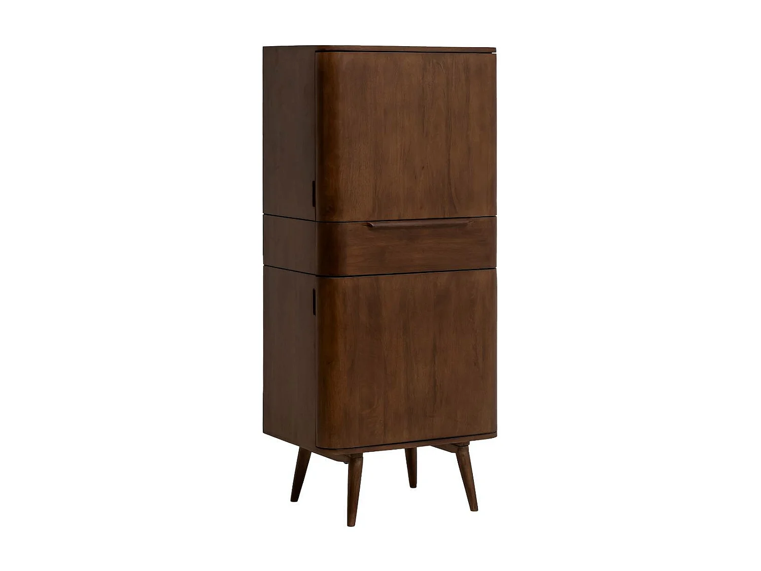 Armoire en bois de manguier foncé Aléna