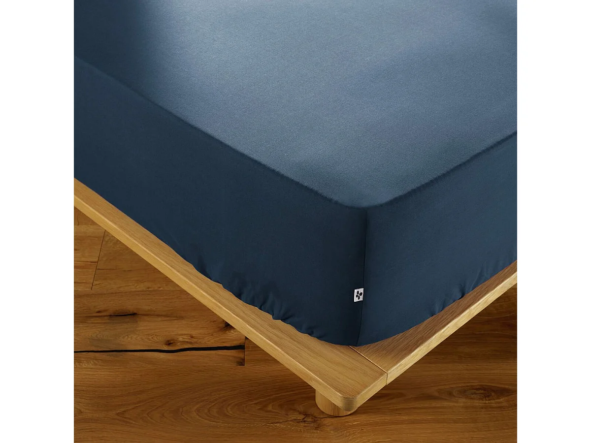 SAMIA - Drap Housse 80x200cm Coton Coloris Mûre