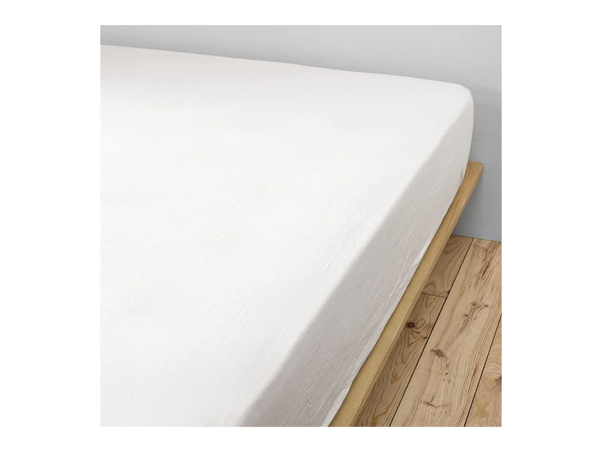 OUREA - Drap Housse 80x200cm Gaze de Coton Chantilly