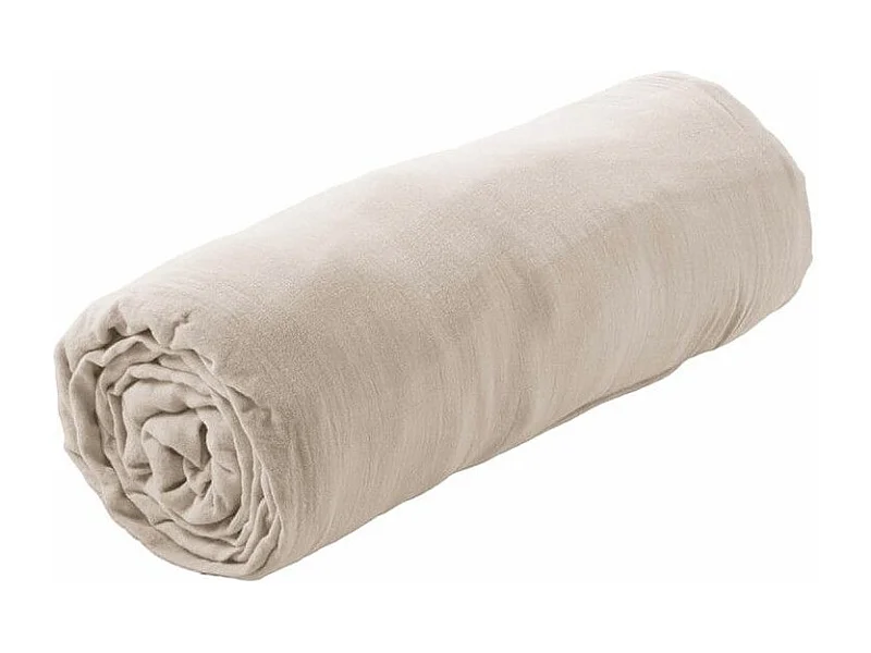OUREA - Drap Housse 80x200cm Gaze de Coton Pampa