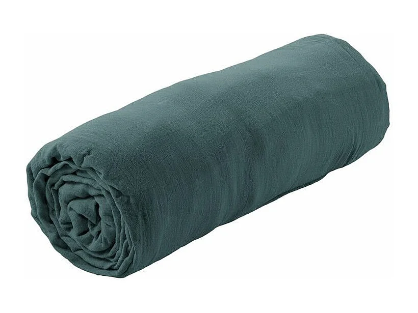 OUREA - Drap Housse 80x200cm Gaze de Coton Canard