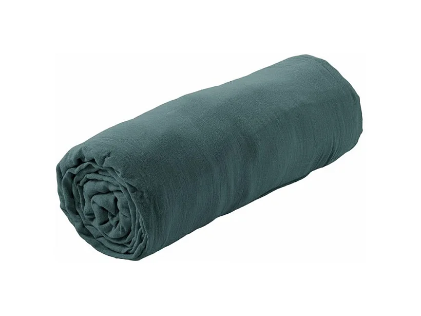 OUREA - Drap Housse 80x200cm Gaze de Coton Canard