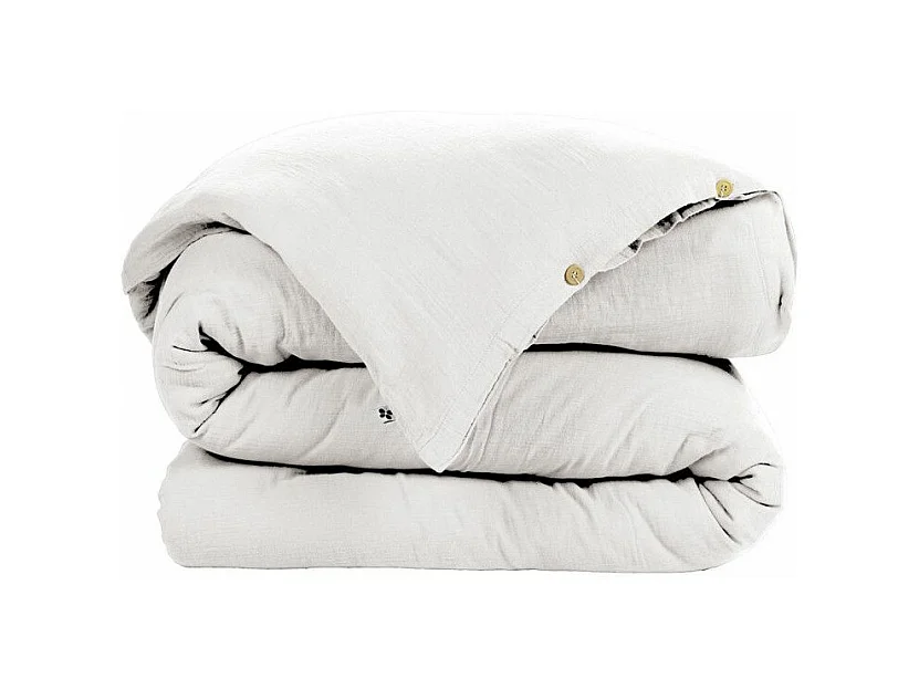 OUREA - Housse de Couette 200x210cm Gaze de Coton Chantilly