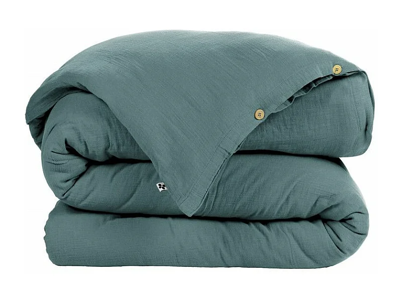 OUREA - Housse de Couette 160x210cm Gaze de Coton Canard