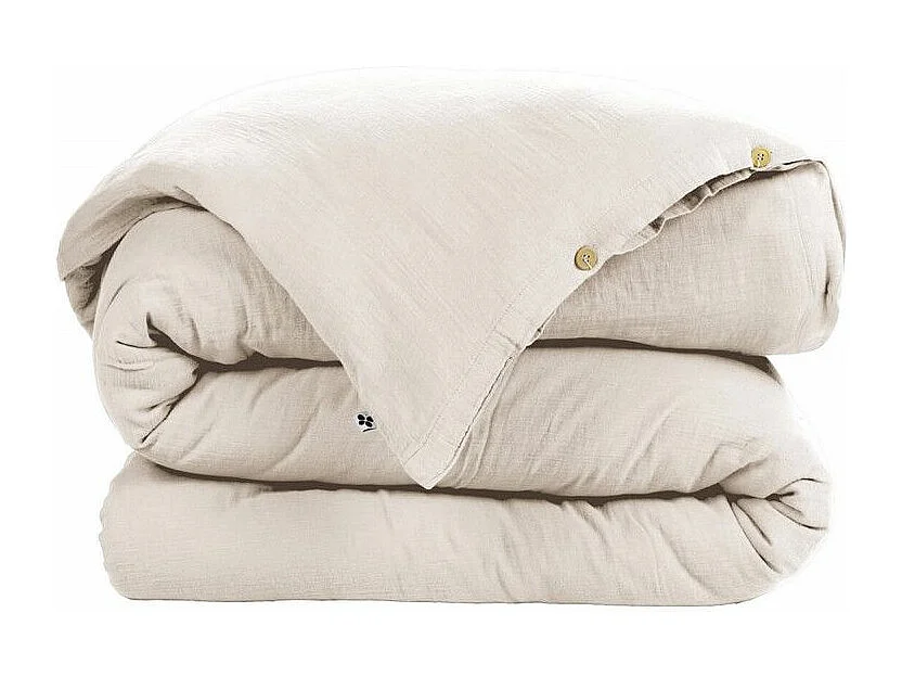 OUREA - Housse de Couette 200x210cm Gaze de Coton Pampa