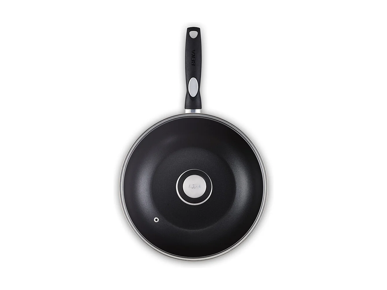 Poêle Wok couvercle Pro induc 28 cm