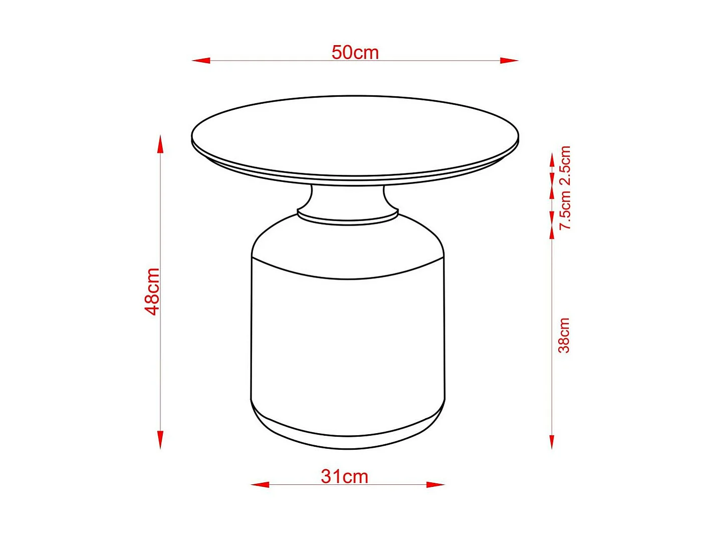 Bout de canapé Joyau en manguier - Amadeus