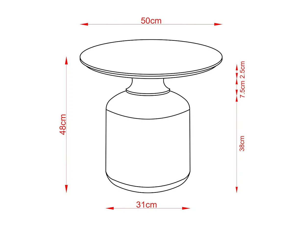 Bout de canapé Joyau en manguier - Amadeus
