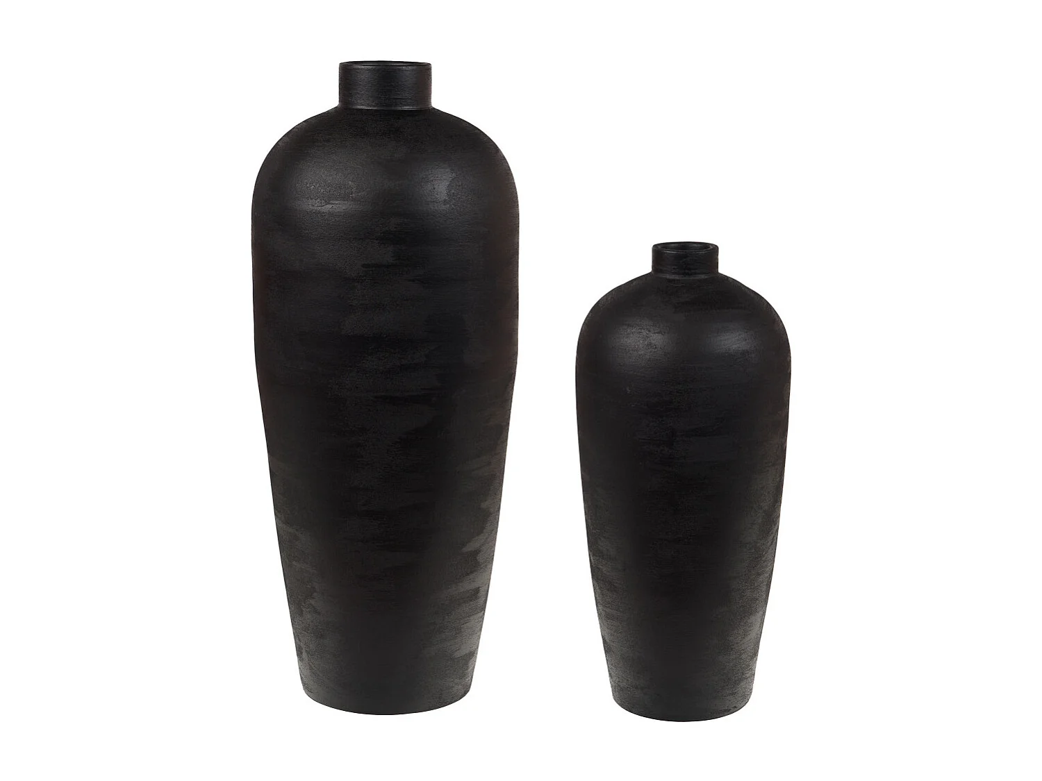 Vase en terre cuite noir 60 cm - Baki