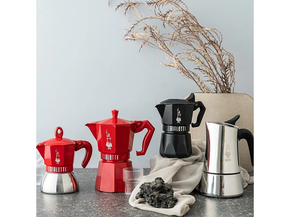 Cafetière Moka Exclusive rouge 2 tasses