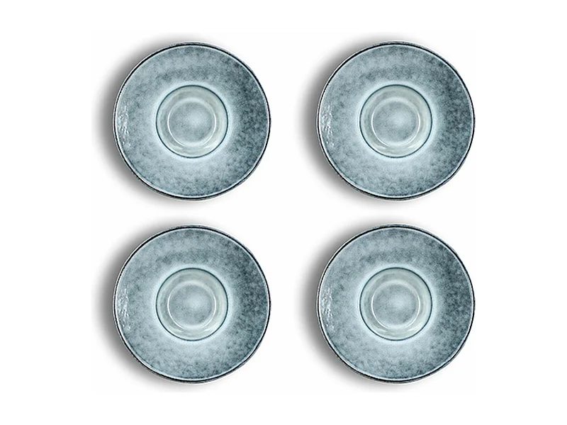 Ogo Living - Lot 4 Assiettes Gourmet Aronal 27cm En Gres Bleu