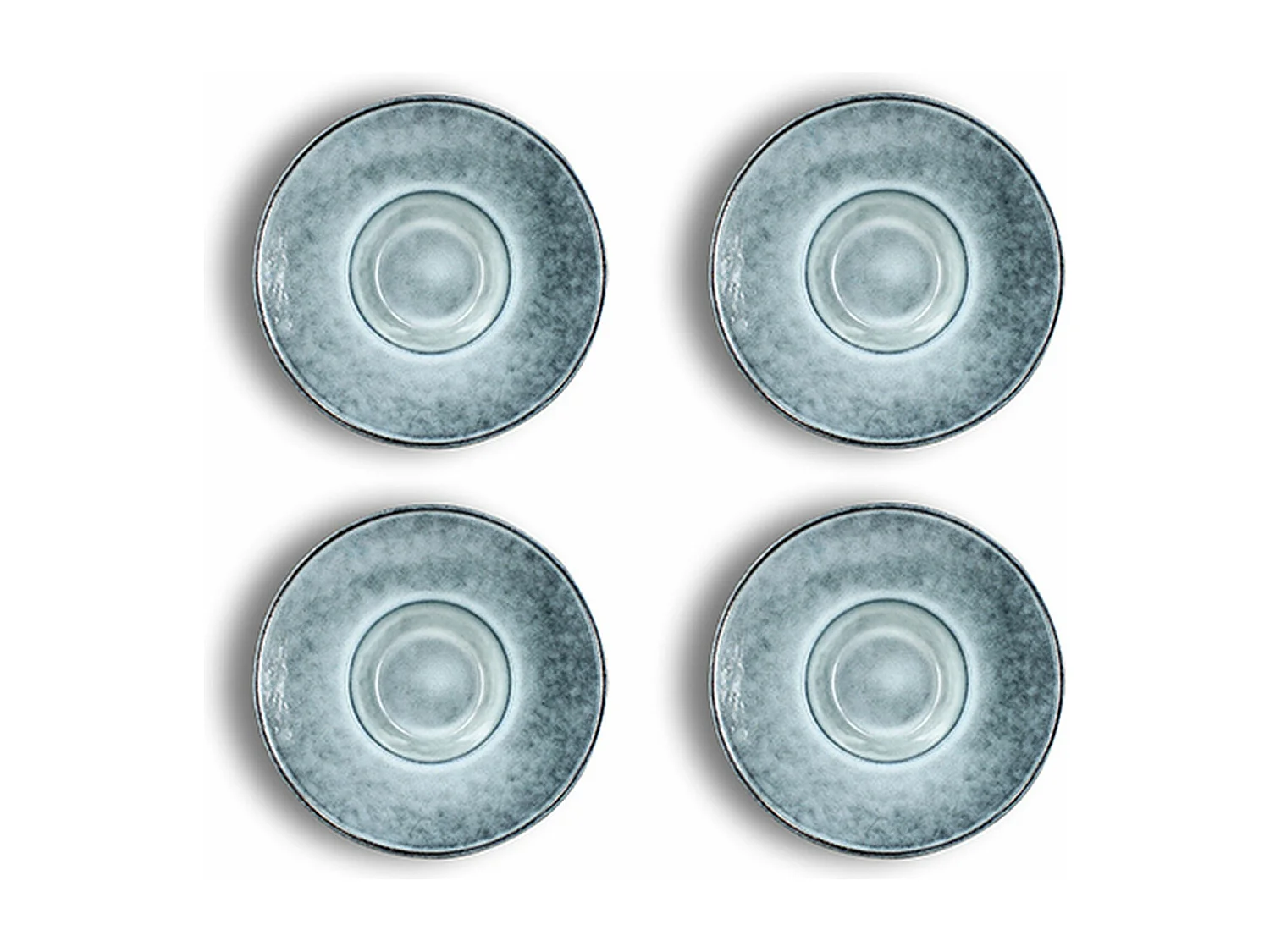 Ogo Living - Lot 4 Assiettes Gourmet Aronal 27cm En Gres Bleu