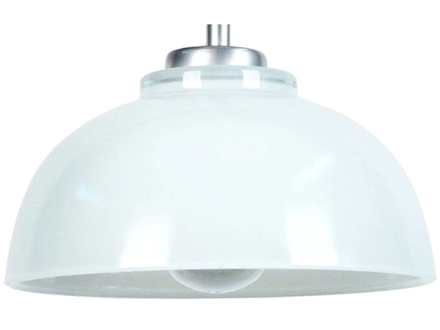 Lampadario a sospensione vetro conico BALLE vetro bianco  D 15 cm