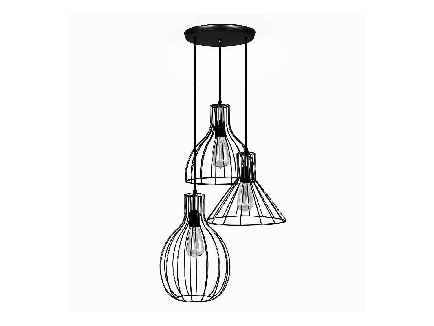 Lustre TOSEL ,métal,foncé ,H90xD 40xP40cm