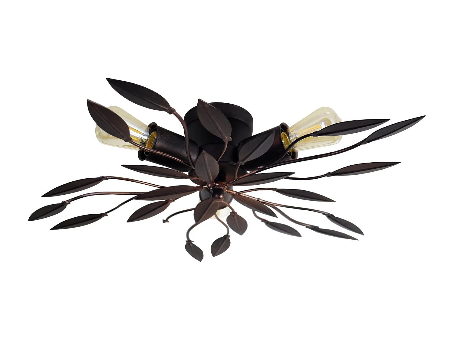 Plafón TOSEL ,metal,Bronce ,A12xD55xP55cm