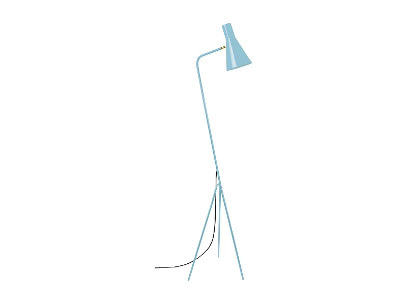 Lampadaire de Bureau TOSEL ,métal,Bleu,H160xD40xP40cm