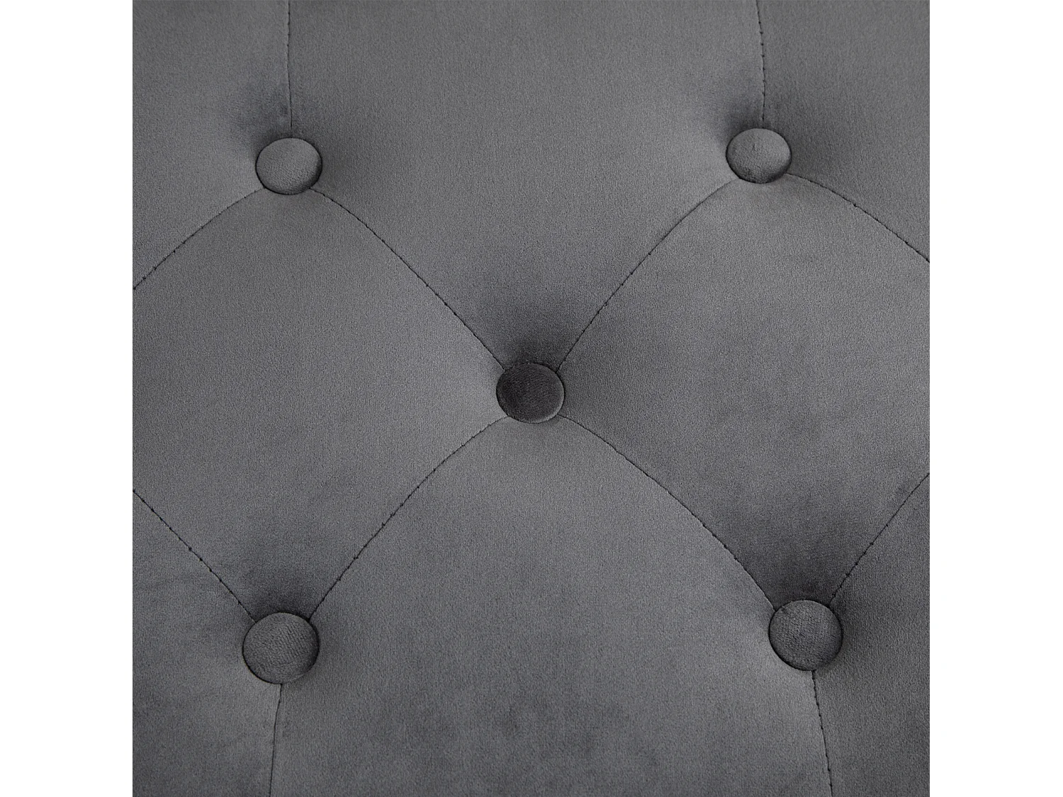 Banc rembourré ottoman de rangement, repose-pied pour entrée, salon et chambre à coucher, en velours, 104x40x51cm, gris