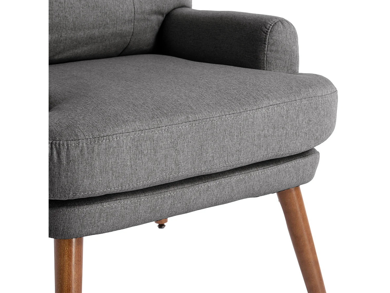Chaise longue avec repose-pieds, dossier réglable sur 10 niveaux, inclinable, chaise avec étagère latérale-Gris