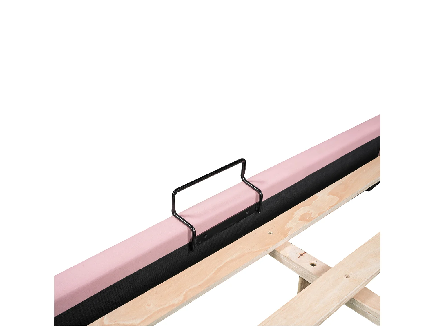 Lit 140x200cm - Lit d'Enfant avec Tête de Lit en Forme de couronne + Sommier à Lattes - Rose