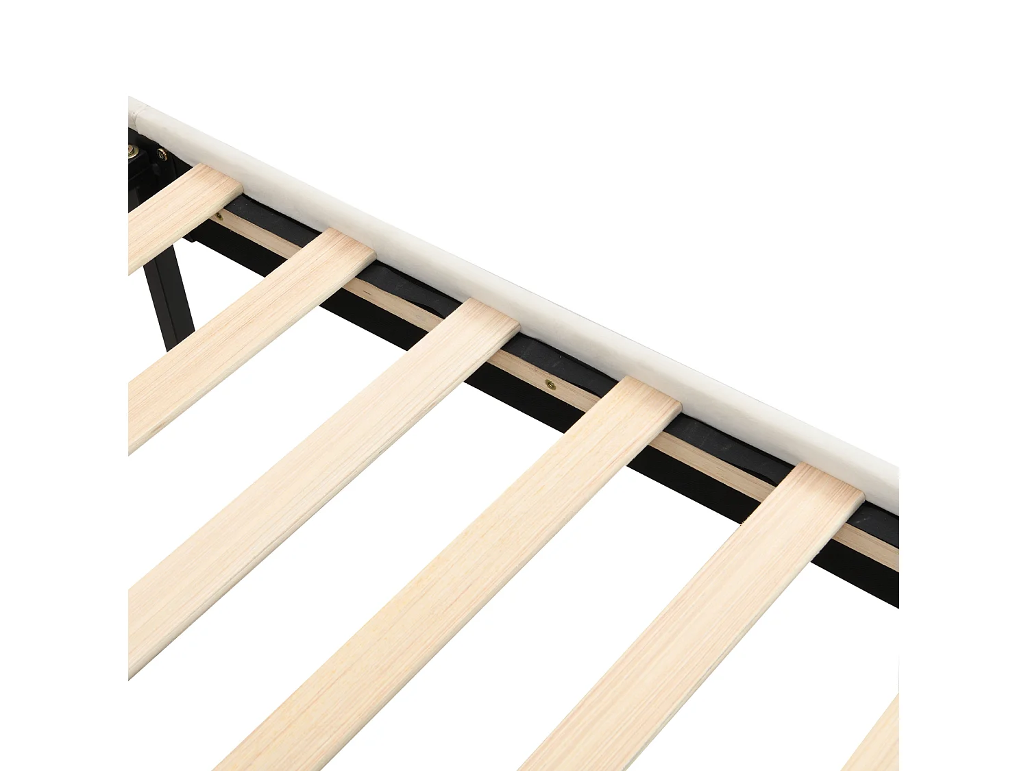 Lit simple 90x200cm avec 2 tiroirs, cadre de lit en bois avec sommier à lattes et tête de lit velours, rose