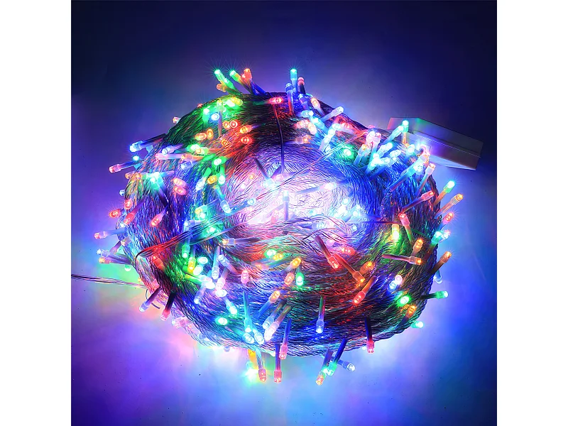 100M 600 LED Guirlande lumineuse Carnaval Mariage Extérieur Intérieur Jardin Éclairage, Multicolore