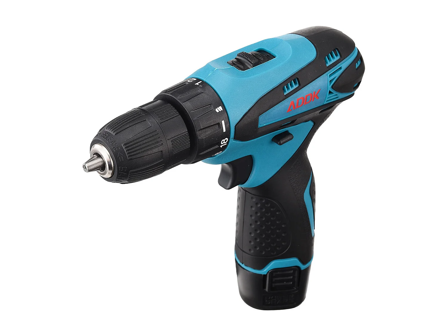 Perceuse Visseuse sans Fil avec lumière LED- 12V - Deux 1.5Ah Batteries - 30 accessoires - moteur brossé - bleu