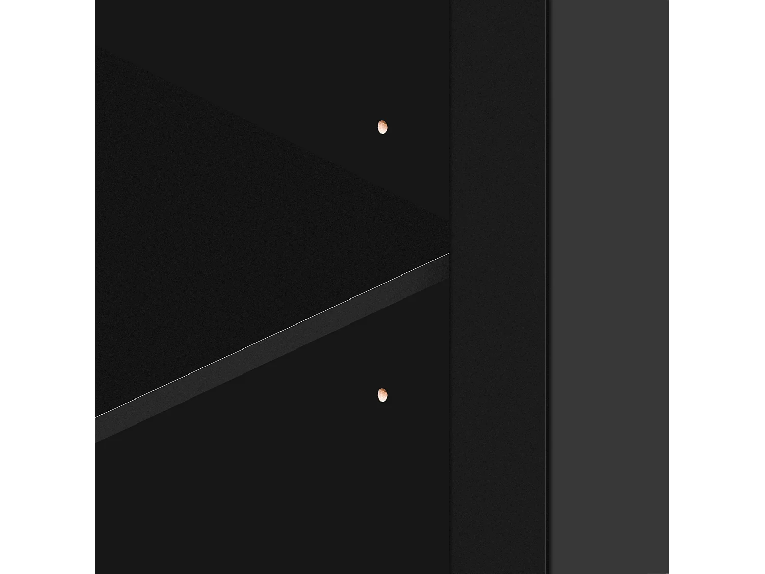 Aparador 160x40x81cm, con 4 puertas de espejo, laminado movible, tiradores de cristal frío, para salón y comedor, color negro