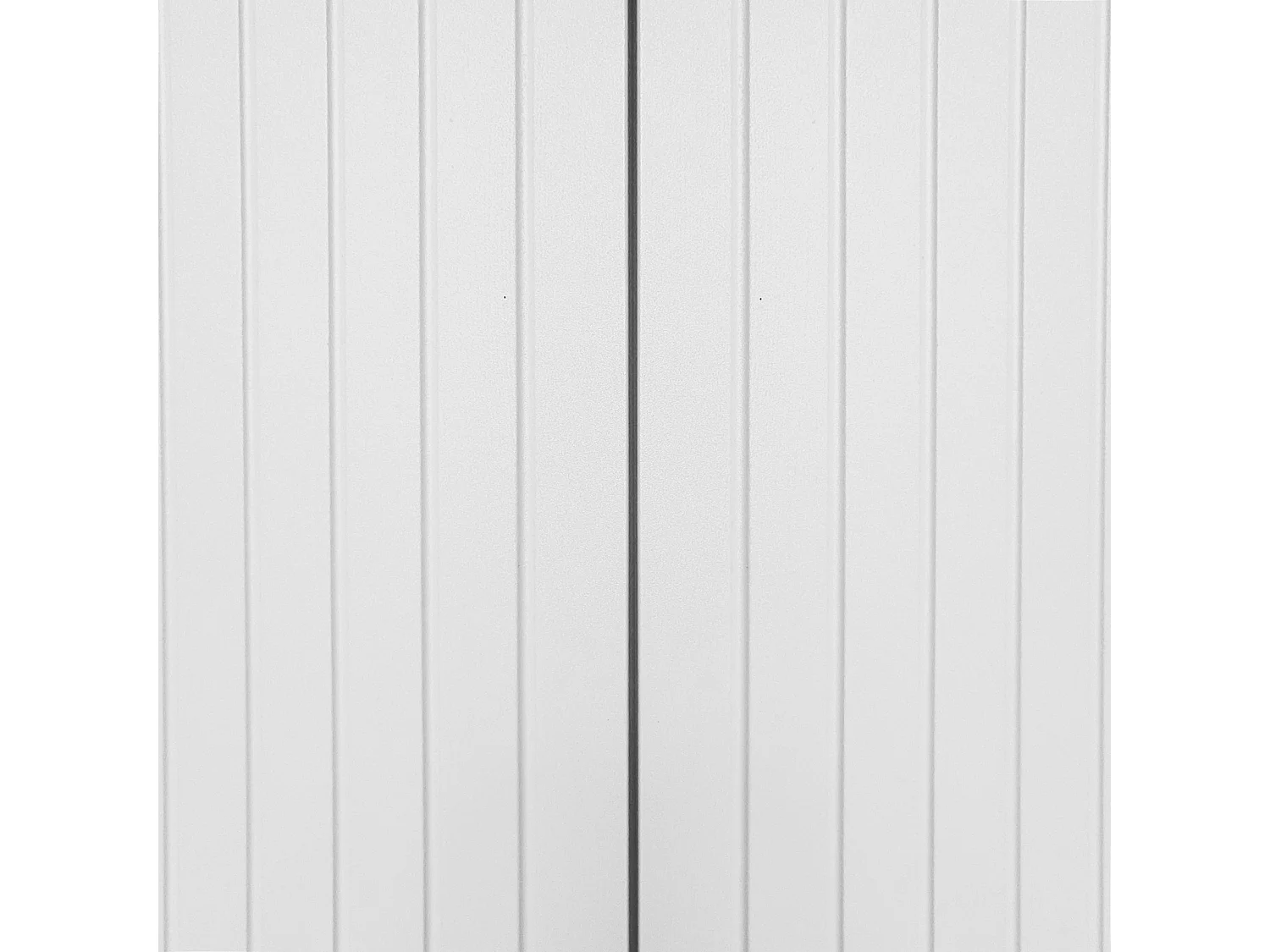 Credenza 138x40x80,5cm, mobile con 3 ante, ripiani regolabili, ante a U, base in metallo, bianco