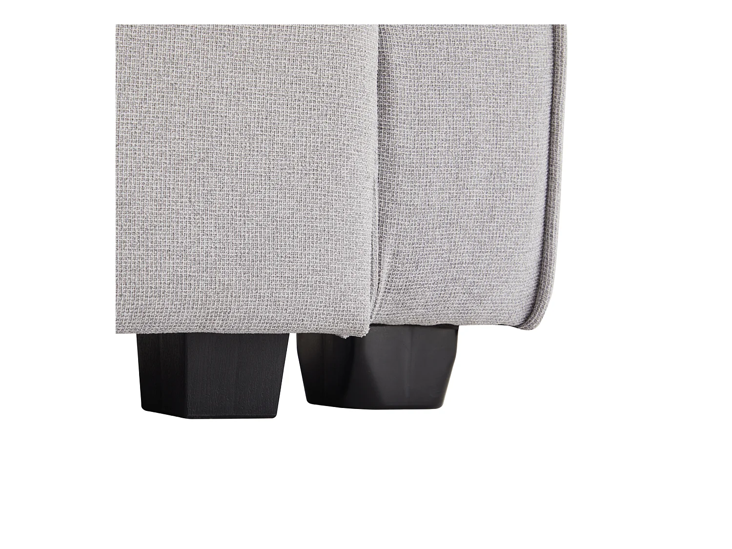 Sofá de 4 plazas, 264x83x87cm, tejido de lino, con bolsillos en reposabrazos y 4 cojines, estilo sencillo, para salón, gris claro