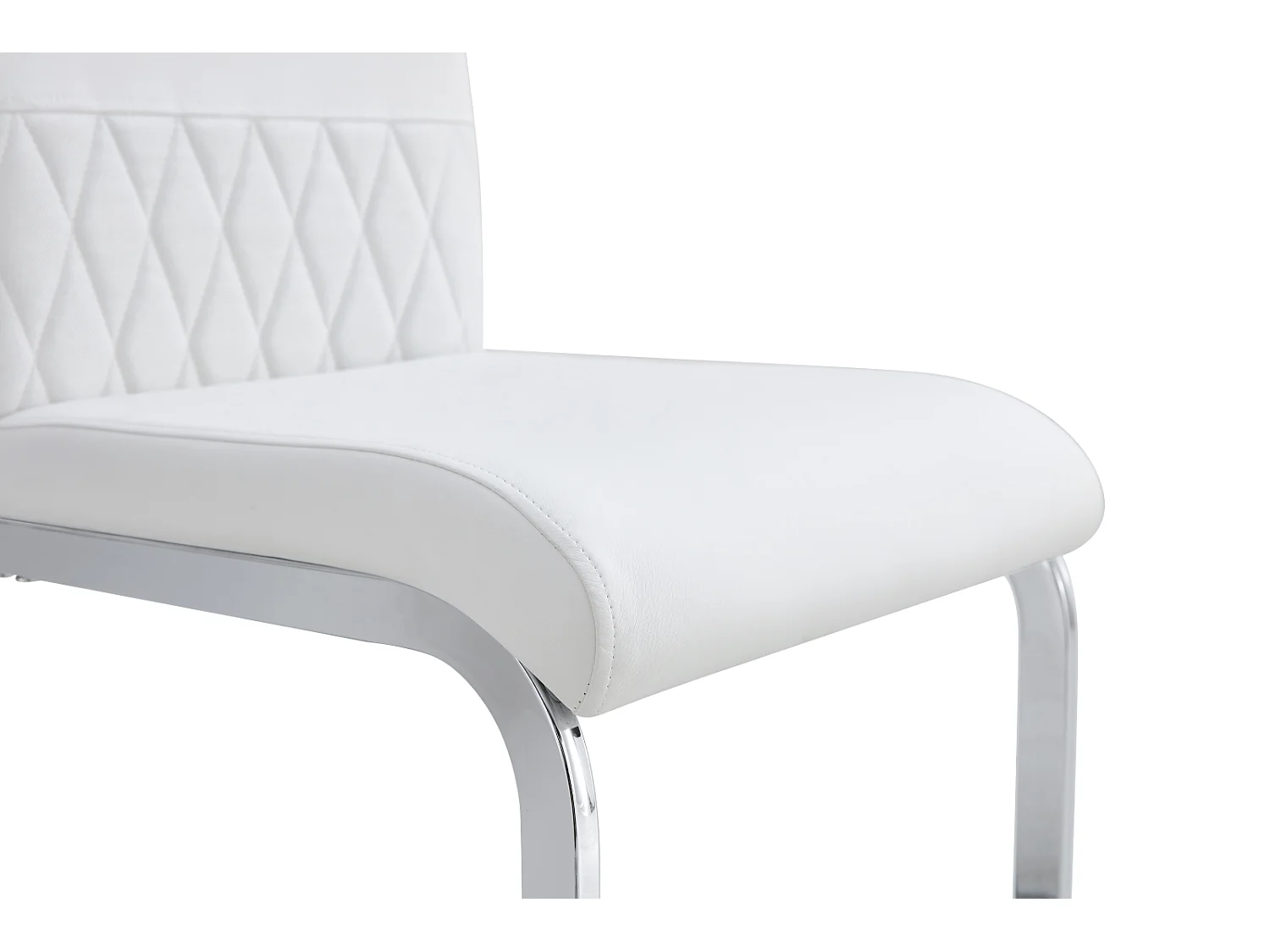 Chaise de salle à manger moderne lot de 4 - cuisine, chaise de bureau - blanc