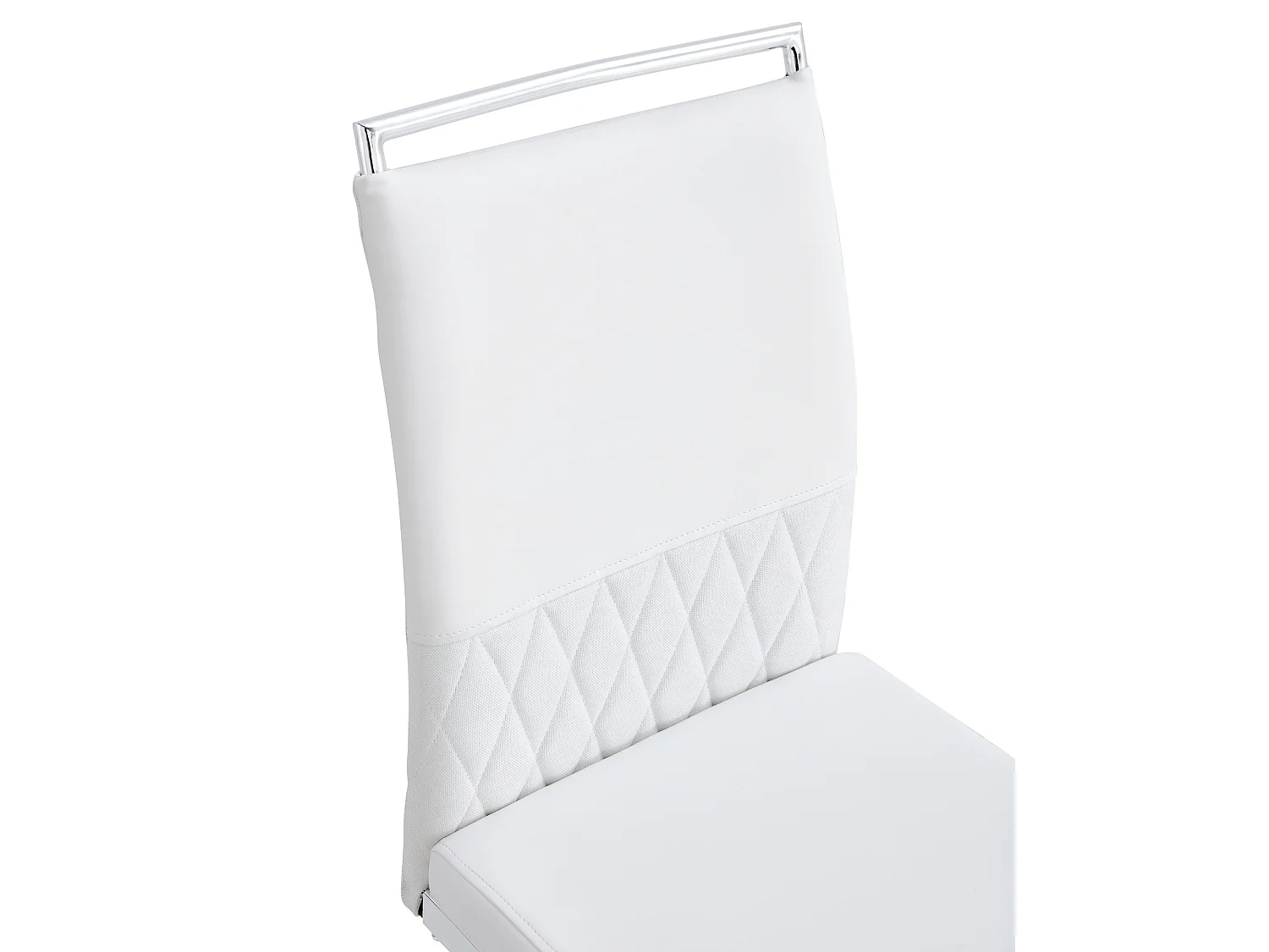 Chaise de salle à manger moderne lot de 2 - cuisine, chaise de bureau - blanc