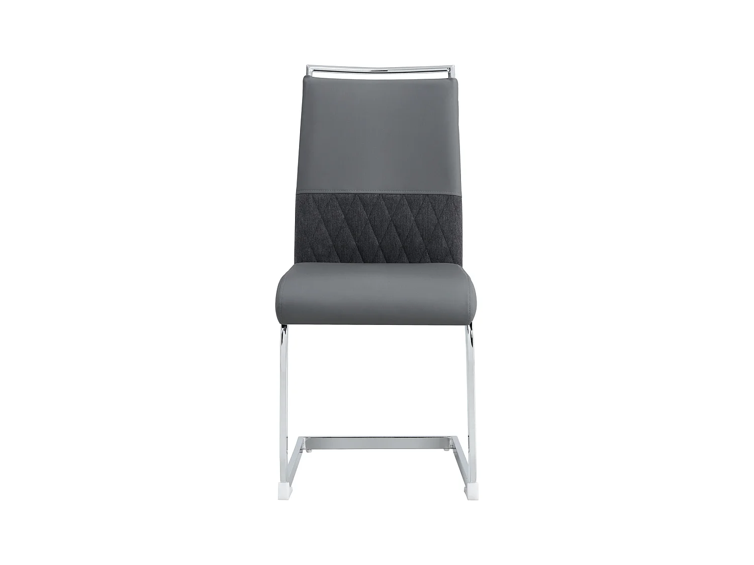 Chaise de salle à manger moderne lot de 4 -cuisine, chaise de bureau - gris
