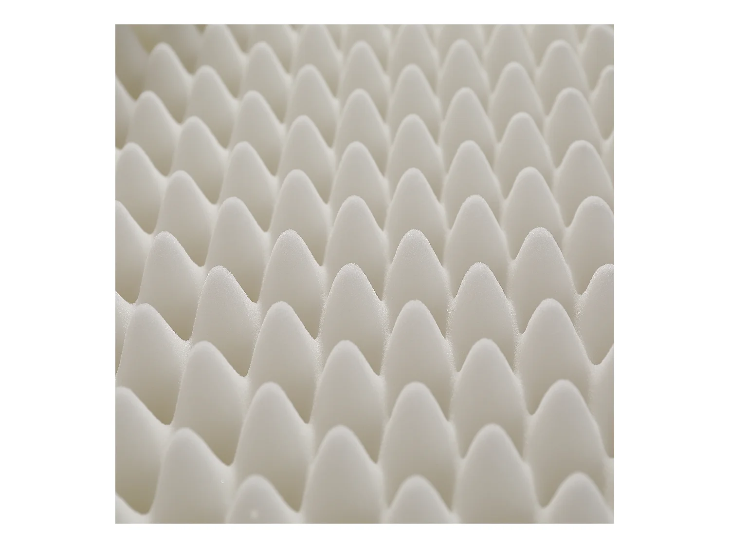 Matelas 140x200cm piable, tissu nid d'abeille, certifié Oeko-Tex, dureté H3, housse blanche + éponge 23D blanc