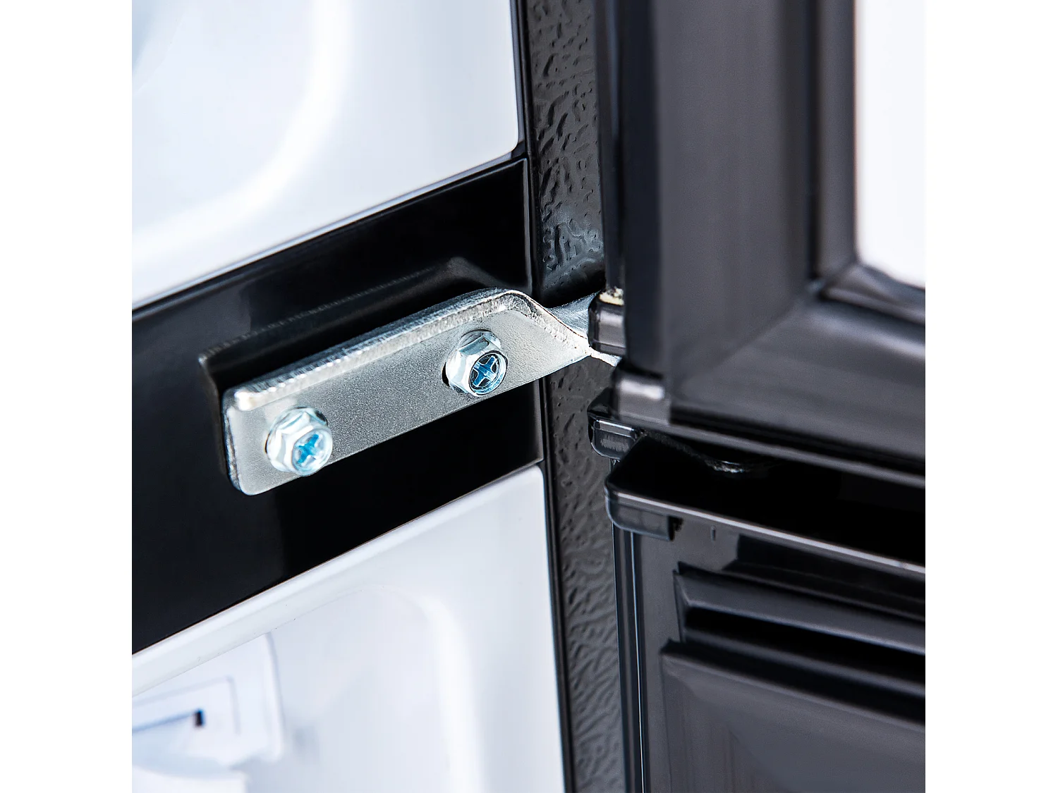 Mini Réfrigérateur - 22L congélateur + 38L réfrigérateur - 42x45.5x86.8cm - 172 kWh/an, lumière LED - Classe F - Noir