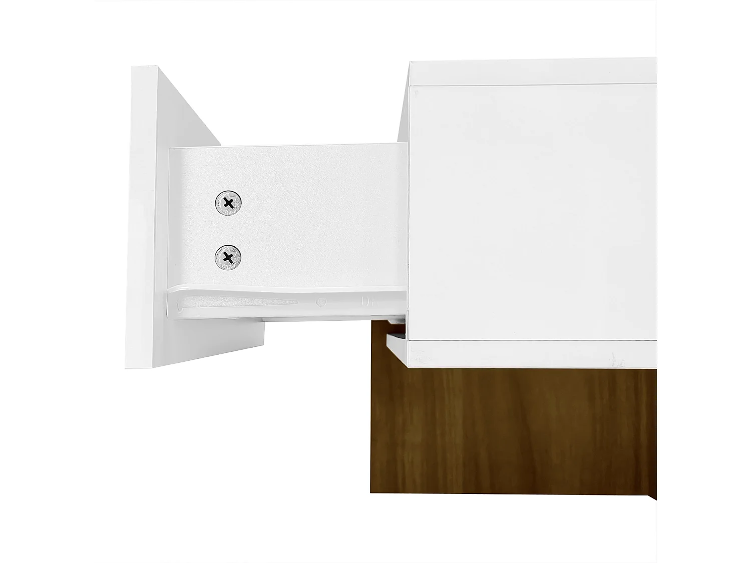 Tavolino da caffè da 78 cm, rettangolare, con 4 cassetti nascosti, stile moderno, design geometrico, tavolo da soggiorno in legno - bianco