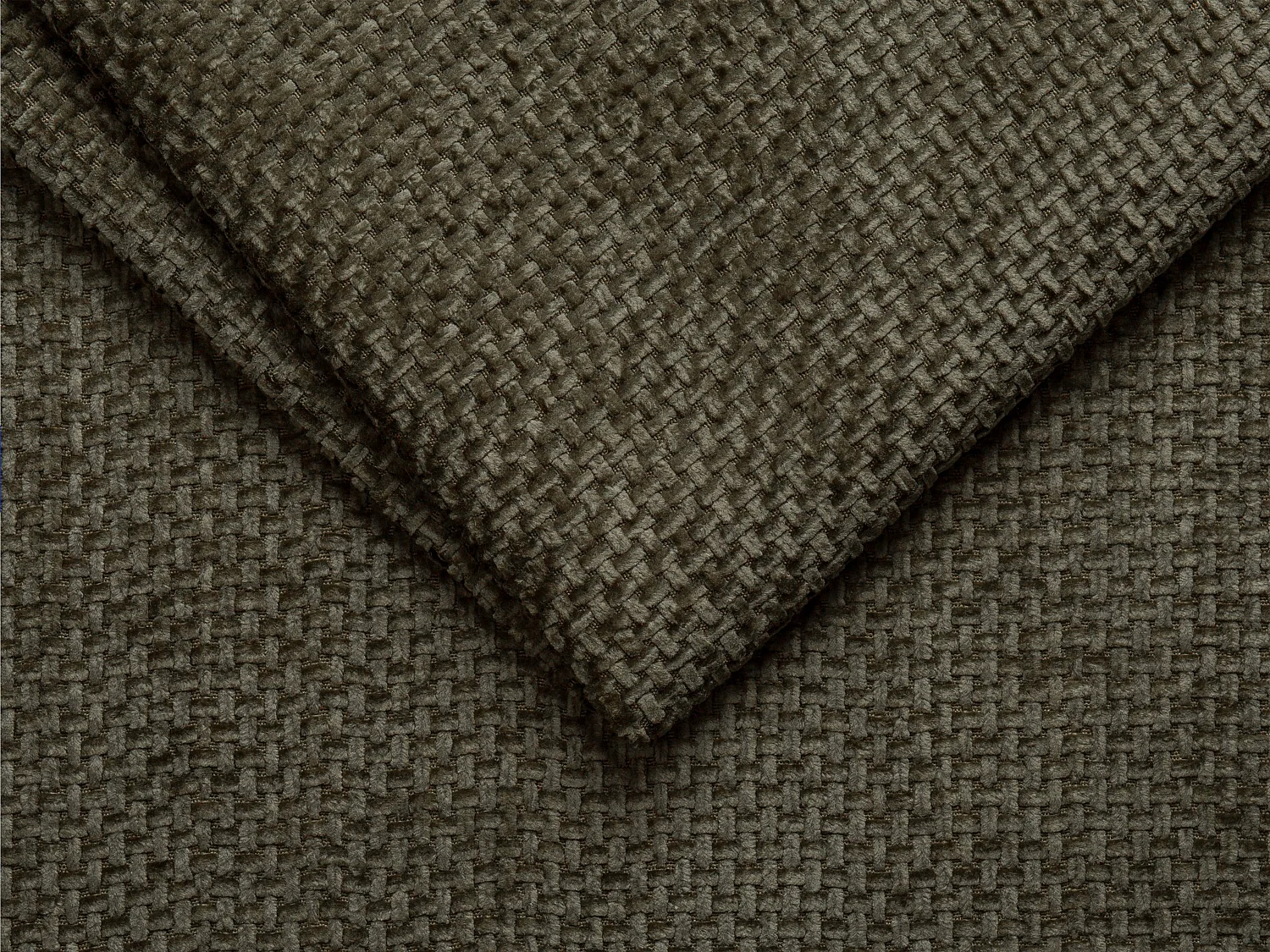 4-sitsig soffa med djupa, bekväma sitsar i grönt texturerat tyg MOTINO