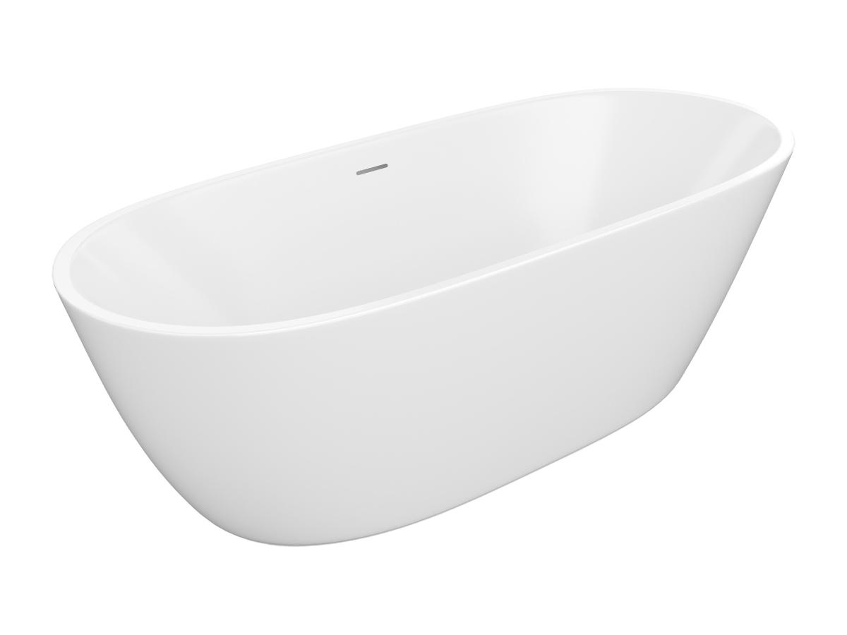 Freistehende Badewanne - 217 l - Acryl - 180 x 75 x 57 cm - Weiß - SAROFA günstig online kaufen