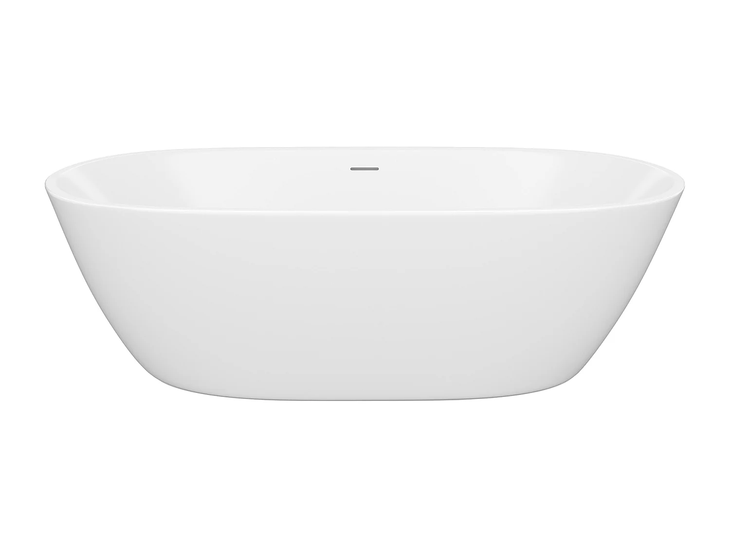 Banheira clássica branca 217 L acrílico 180 x 75 x 57 cm - SAROFA