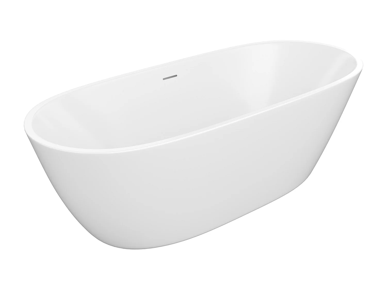 Banheira clássica branca 217 L acrílico 180 x 75 x 57 cm - SAROFA