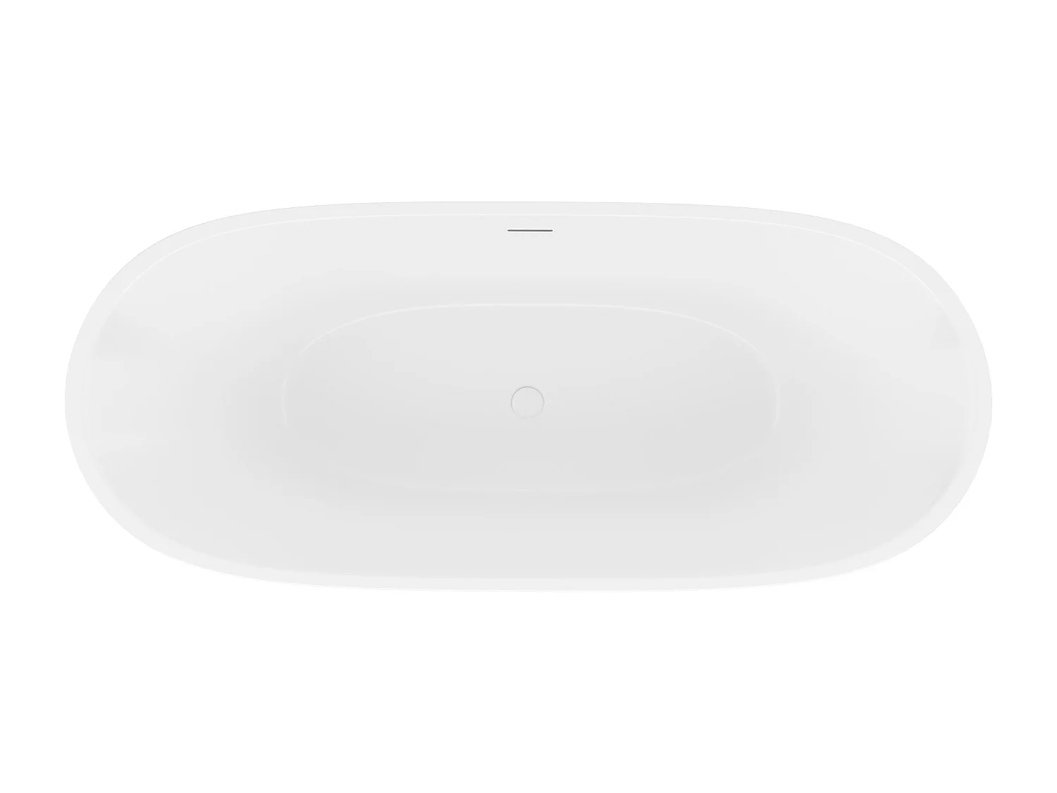 Banheira clássica branca 217 L acrílico 180 x 75 x 57 cm - SAROFA