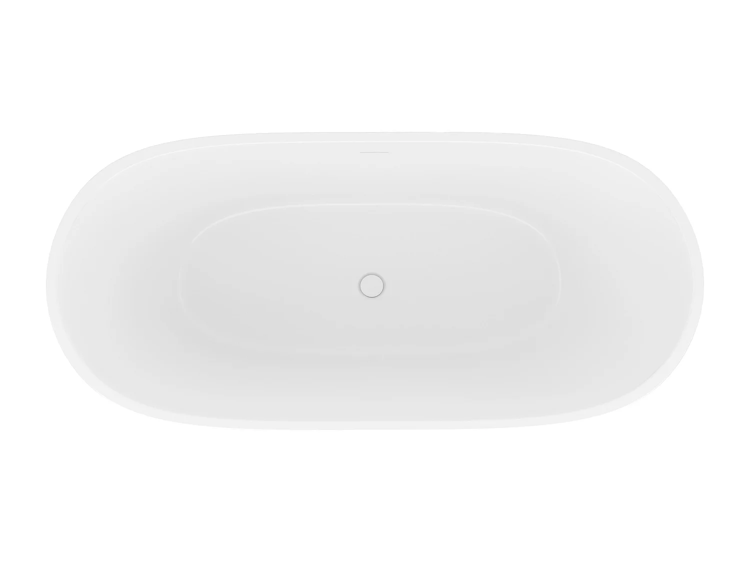 Freistehende Badewanne - 360 l - Acryl - 190 x 89 x 72 cm - Weiß - BORAZA