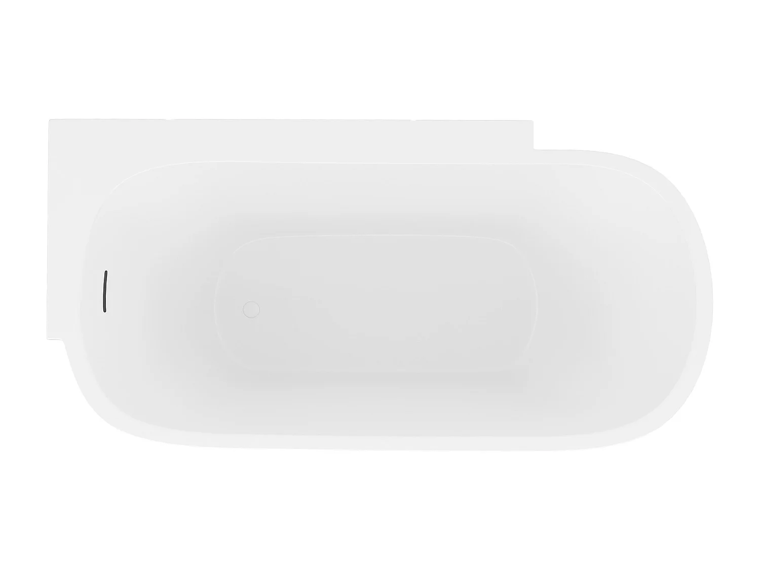 Bañera exenta blanca - 250 L - Acrílico - 170 x 76 x 58 cm - YAMISA