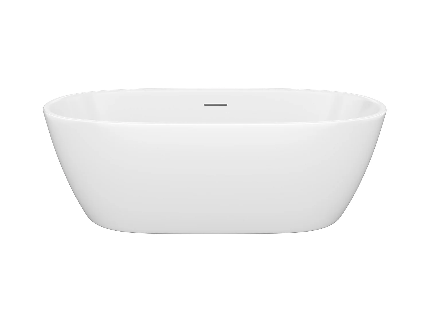 Baignoire îlot blanche - 250 L - Acrylique - 170 x 76 x 58 cm - YAMISA