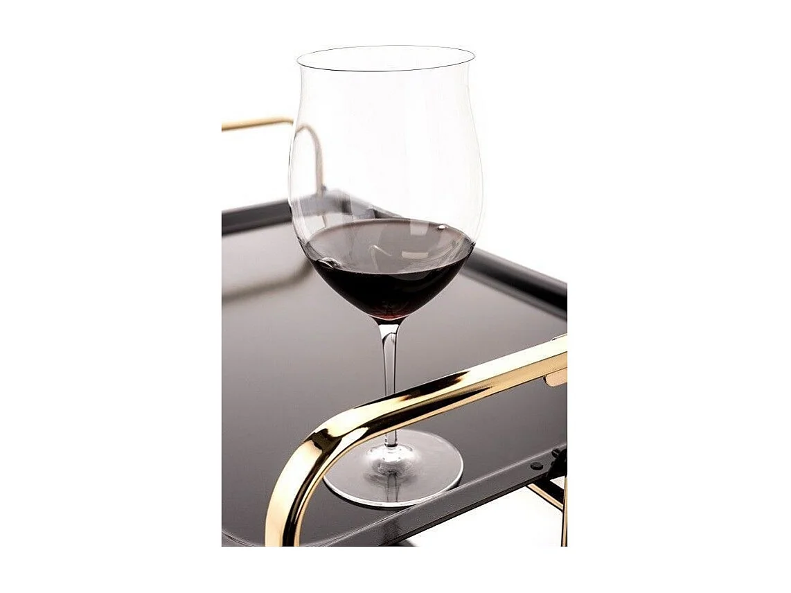 DON HIERRO - Carrito auxiliar plegable BAUHAUS dorado con ruedas – 2 niveles y 4 posiciones-